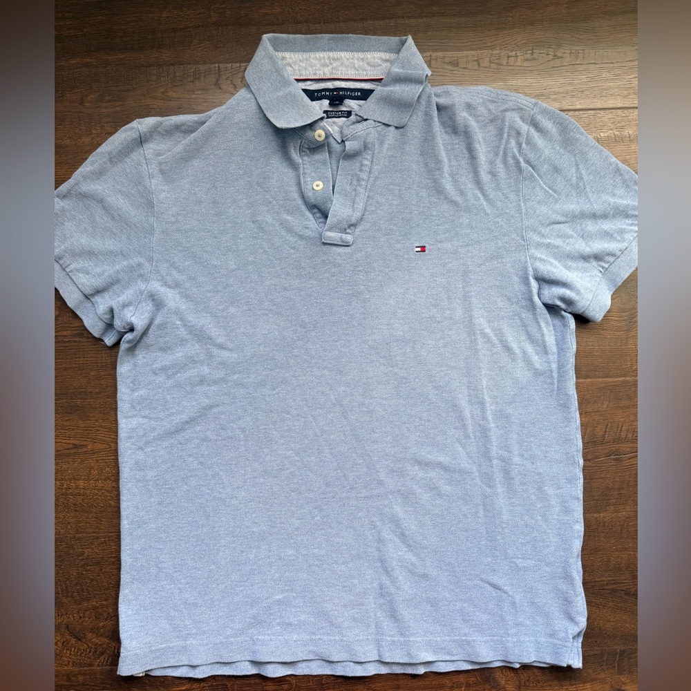 Tommy Hilfiger Men’s Light Blue Polo